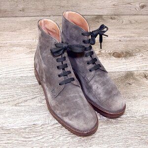 $ 1095 Neiman Marcus GRAVATI Women's 6 M Boot 4397 Grey Suede * add $15 Trees